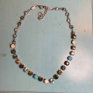 Authentic Sabika Fun Choker Blue Tan Brown White Green